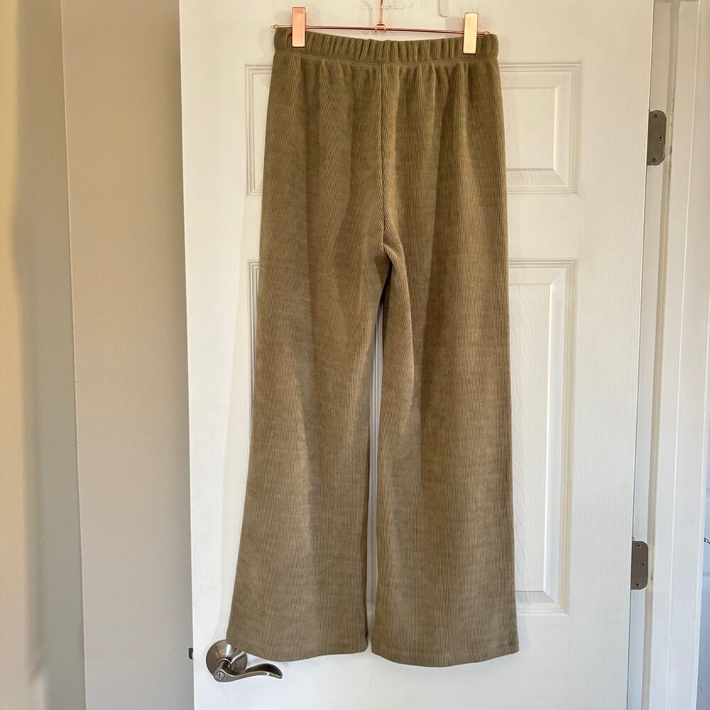 Corduroy Wide Leg Drawstring Pants Large - Picture 2 of 6